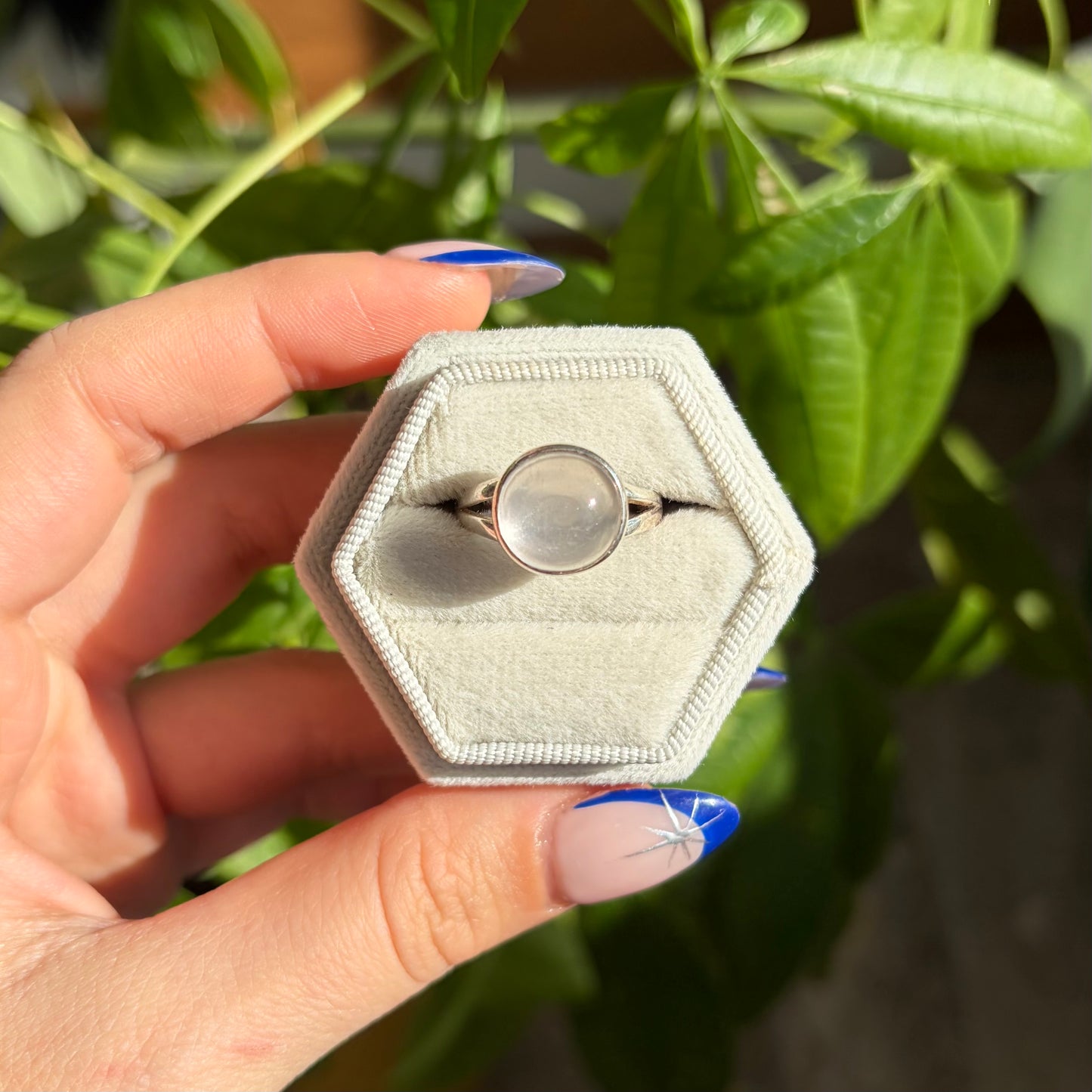 Bague quartz rose