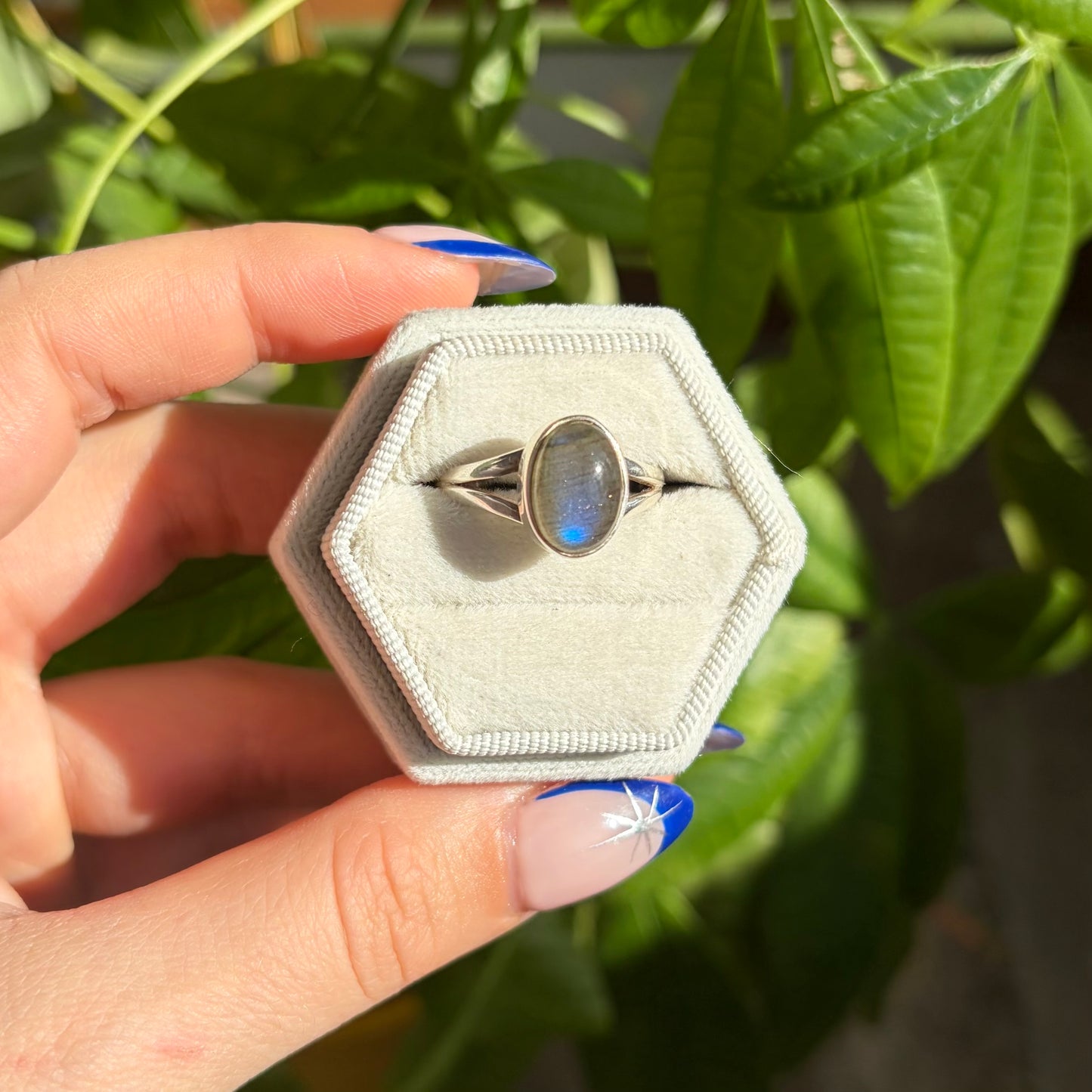 Bague labradorite