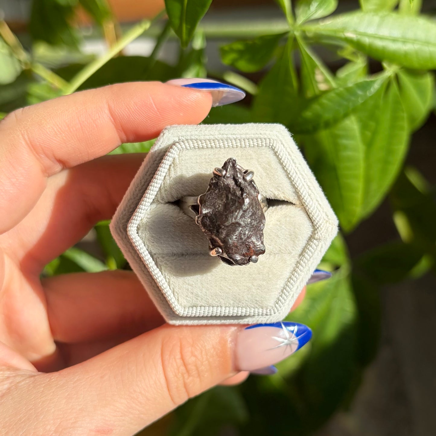Bague météorite